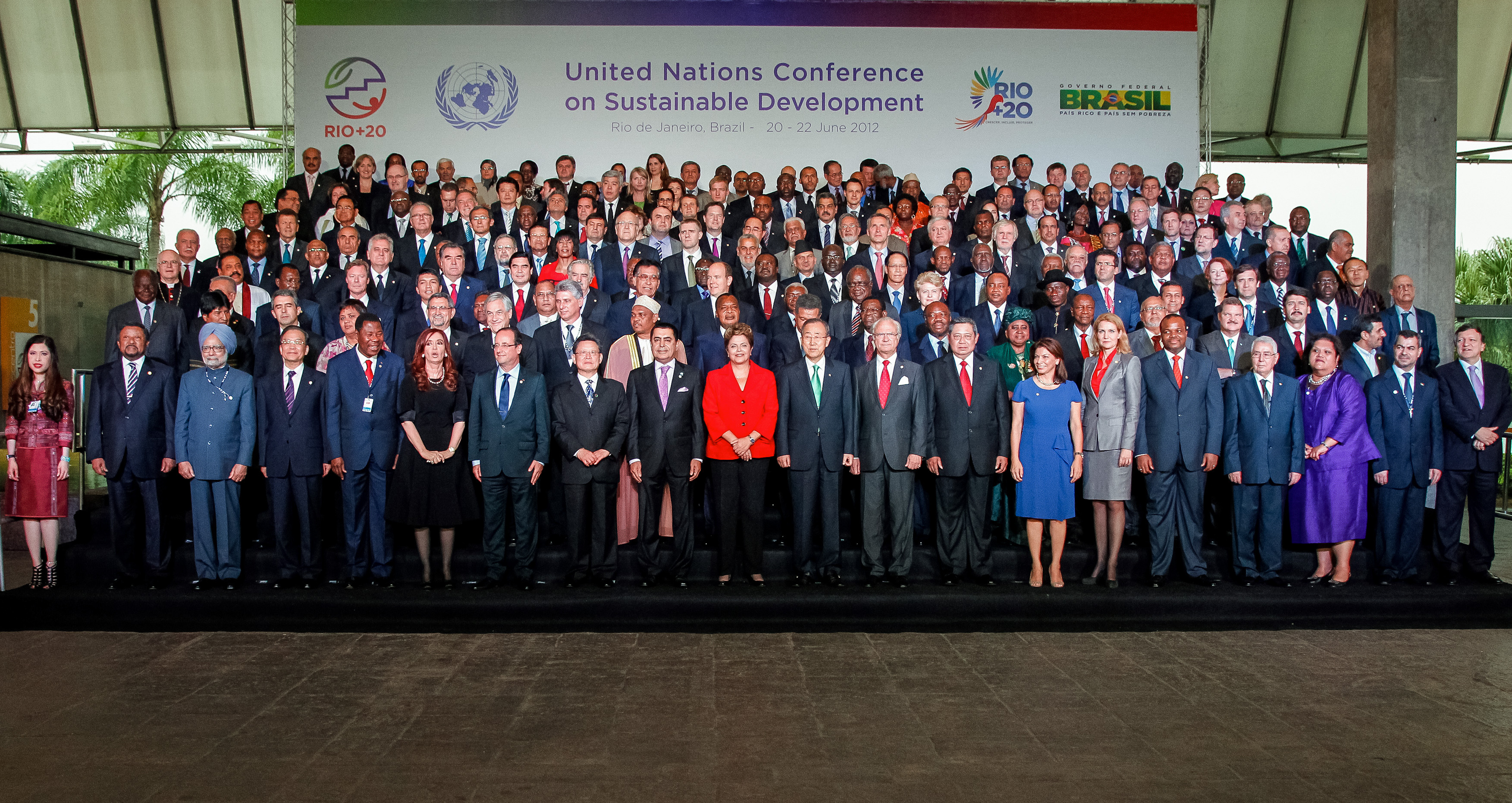 World leaders at the Rio +20 conference.